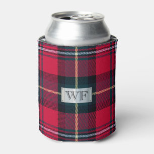Tartan kann Ihre Initialen abkühlen Dosenkühler