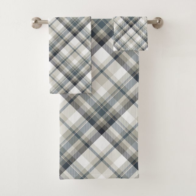 Tartan Kariert Badhandtuch Set (Insitu)