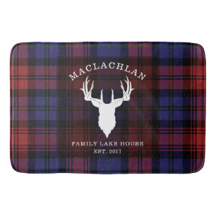 Tartan Kariert Clan MacLachlan Family Lake House Badematte