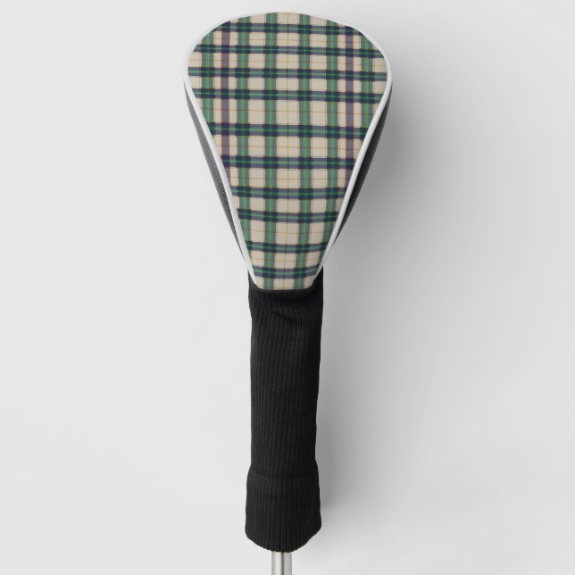 Tartan Kariert Classic Blue Golf Headcover (Vorderseite)