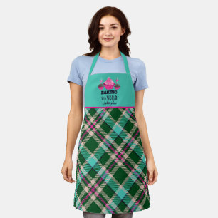 Tartan Kariert Cupcake Cake Cake Cake Pop Schürze