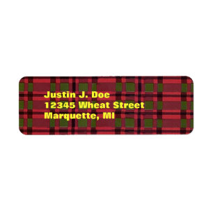 Tartan Kariert Highland Scotland - Ihre Adressfeld