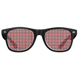 Tartan Kariert Red, Black & White No. 62 Partybrille