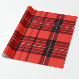 Tartan Kariert Red Traditional Modern Collection Geschenkpapier