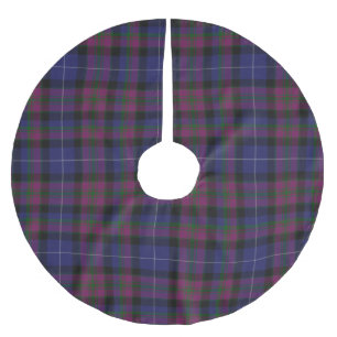 Tartan Kariert Tree Skirt Stolz aus Schottland Polyester Weihnachtsbaumdecke