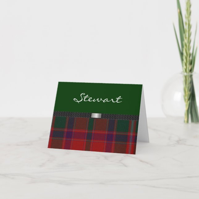 Tartan-karierte Anmerkungskarte (Vorderseite)