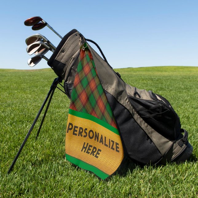 Tartan Karierte Golfgeschenke für alle Golfhandtuch (Von Creator hochgeladen)