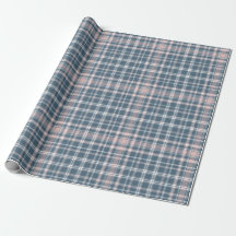 Tartan-kariertes Blau-, rosa u. Weiß-Nr. 45