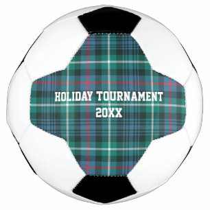 Tartan Kariertes Fußballturnier Souvenir Fußball