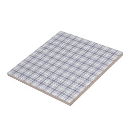 Tartan-kariertes Lila u. Weiß-Nr. 61 Fliese