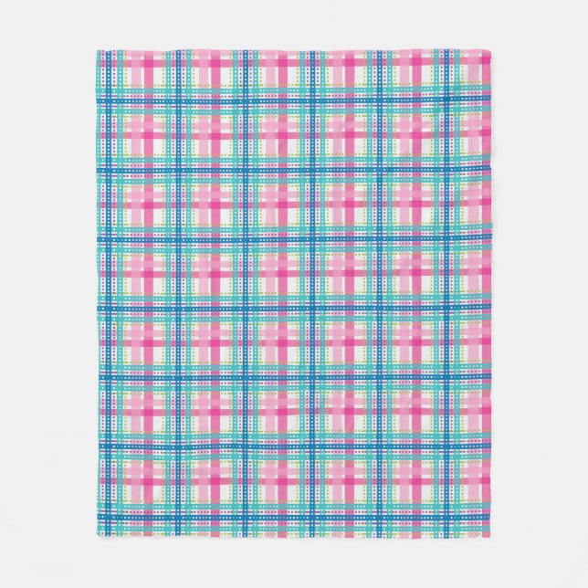 Tartan, kariertes Muster Fleecedecke (Vorderseite)