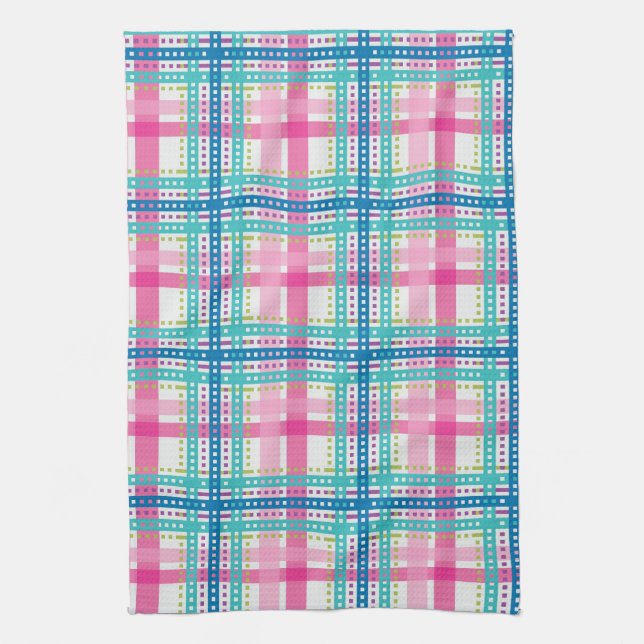 Tartan, kariertes Muster Geschirrtuch (Vertikal)