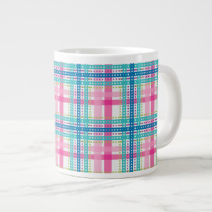 Tartan, kariertes Muster Jumbo-Tasse