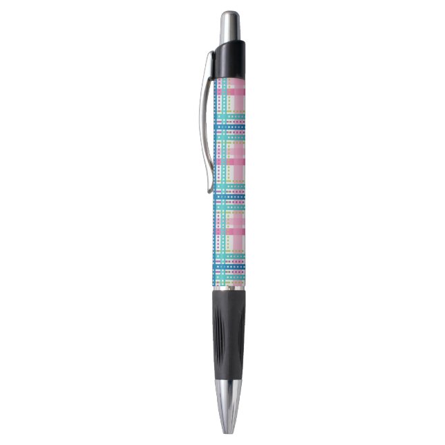 Tartan, kariertes Muster Kugelschreiber (Oberseite (Vertikal))