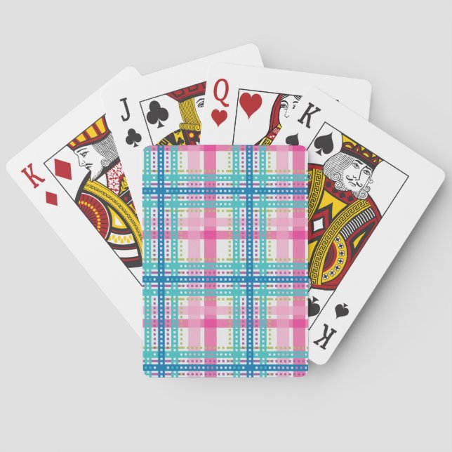 Tartan, kariertes Muster Spielkarten (Rückseite)