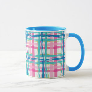 Tartan, kariertes Muster Tasse