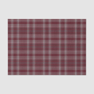 Tartan-kariertes Rot-, Schwarzes u. Weiß-Nr. 51 Seidenpapier