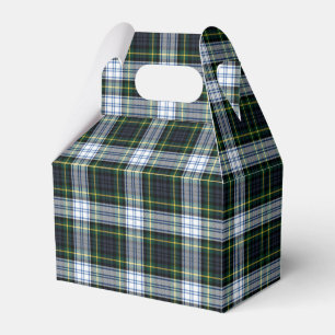 Tartan Karo Clan Gordon Weiß Grün Party Geschenkschachtel
