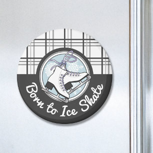 Tartan Karo Eislauf Inspirierend Magnet