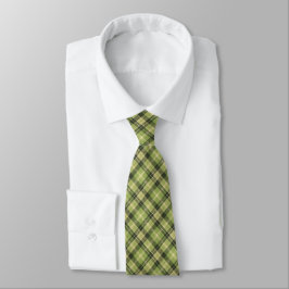 Tartan Karo Kariert Moss Green zweiseitig Krawatte
