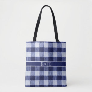Tartan Karo personalisiert Sommertosack Tasche