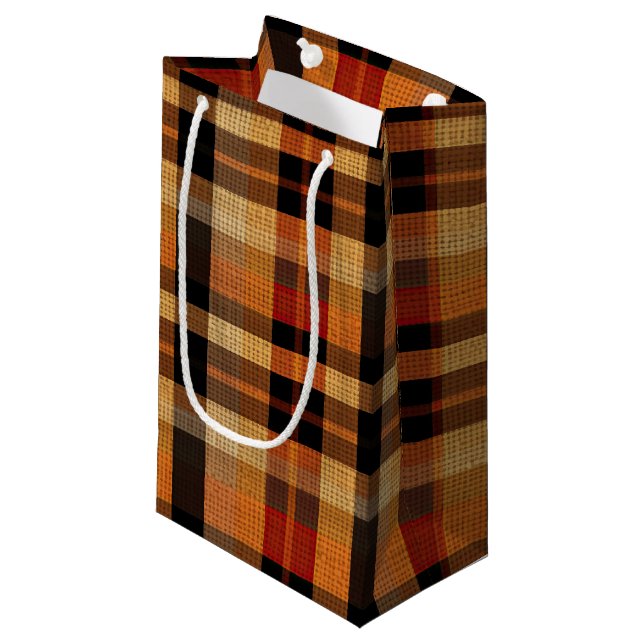 Tartan Kleine Geschenktüte (Vorderseite Schrägansicht)