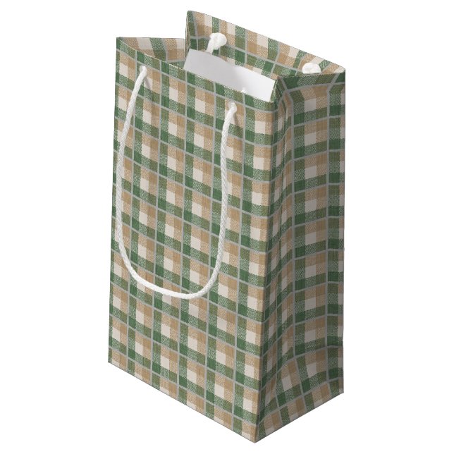 Tartan Kleine Geschenktüte (Rückseite Schrägansicht)