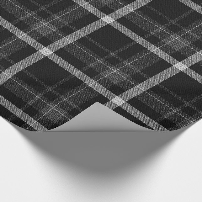 Tartan Knight Christmas Geschenkpapier (Ecke)