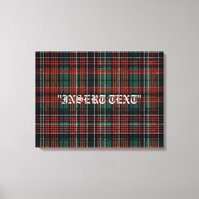 Tartan Leinwanddruck (Vorderseite)