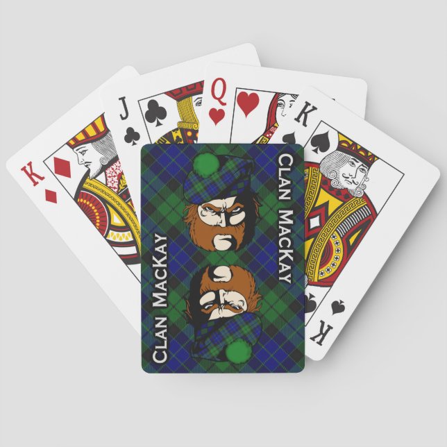 Tartan MacKay Clan Écossais Jeu de Cartes (dos)