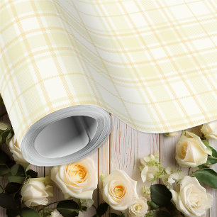 Tartan - Mehrere Farben von Pastellgelb Geschenkpapier