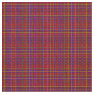 Tartan mit Sporran-Inlays, rot geprüft, Stoff