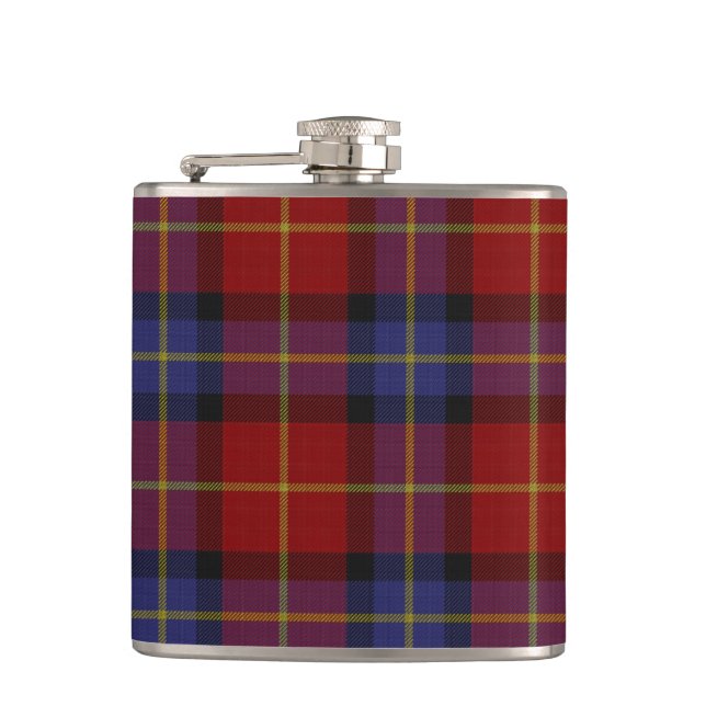 Tartan-Muster Flachmann (Vorderseite)