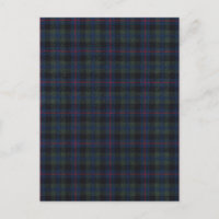 Tartan Muster Gewebe Campbell Postcard