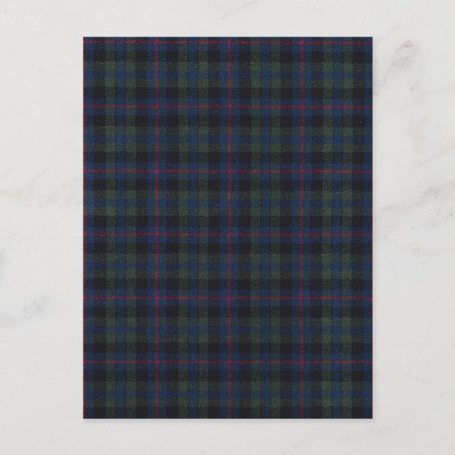 Tartan Muster Gewebe Campbell Postcard Postkarte (Vorderseite)