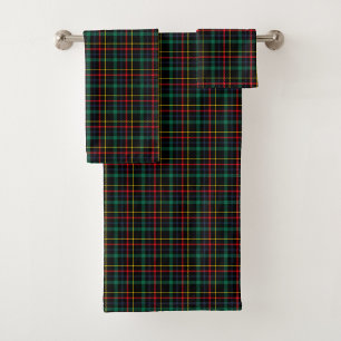 Tartan-muster-Handtuch-Set mit Rot, Grün, Blau Badhandtuch Set