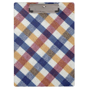 Tartan Muster in mehrfarbigen Farben Klemmbrett
