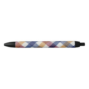 Tartan Muster in mehrfarbigen Farben Kugelschreiber