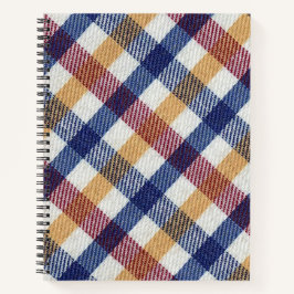 Tartan Muster in mehrfarbigen Farben Notizbuch