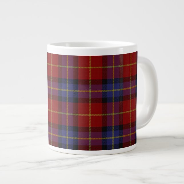 Tartan-Muster Jumbo-Tasse (Vorderseite Rechts)