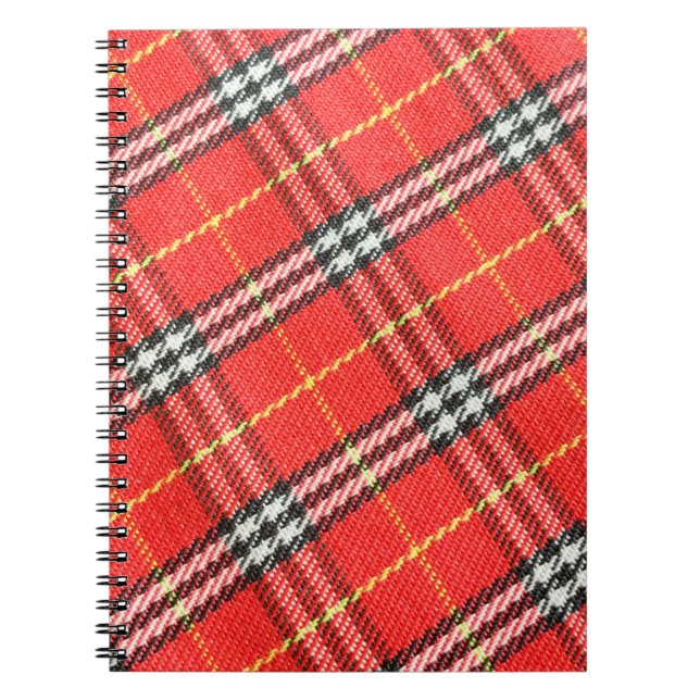 Tartan-Muster / Textur als Hintergrund Notizblock (Vorderseite)