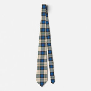 Tartan-Muster - traditionelles blaues Beige Krawatte