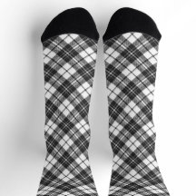 Tartan Musterferien Weihnachten Schwarz-weiß