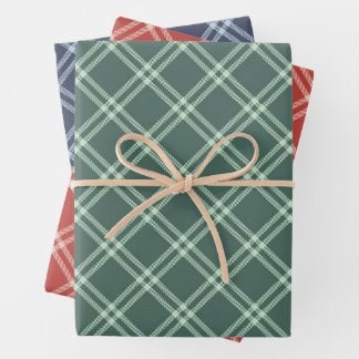 Tartan, Papier d'emballage plaqué Feuille plate En