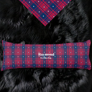 Tartan - Patriotic - Red Blue White Stars Seitenschläferkissen