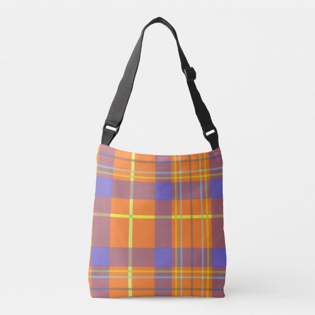 TARTAN-PATTER 1 TRAGETASCHEN MIT LANGEN TRÄGERN (Vorderseite)