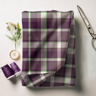 Tartan Pattern Eggplant und Green ID210 Stoff