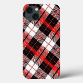 Tartan Plaid Red and Black iPhone / iPad case