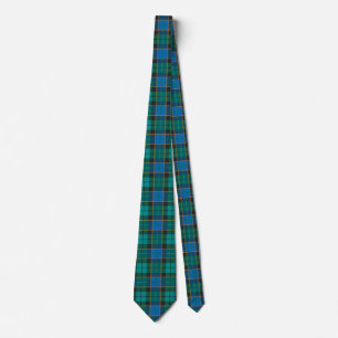 Tartan-Plaidmuster - traditionelles blaues Grün Krawatte