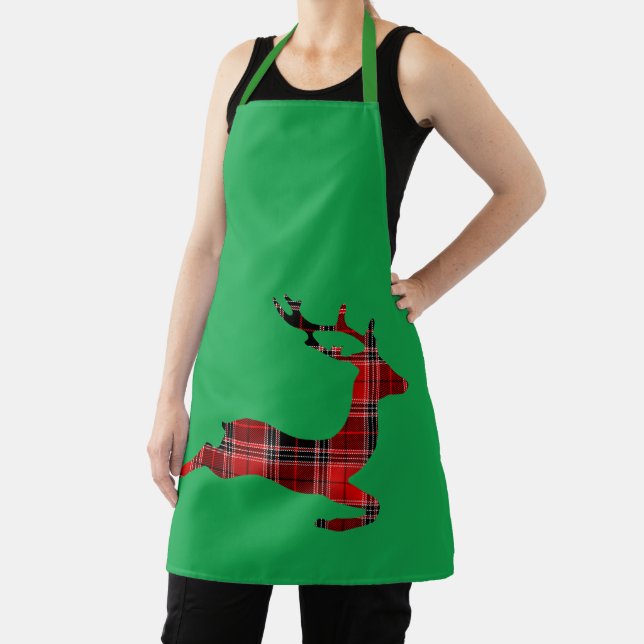 Tartan Rentiere Weihnachtsgebäck Schürze (InSitu)